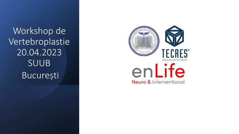 Workshop Vertebroplastie – 20.04.2023 – SUUB, Bucuresti
