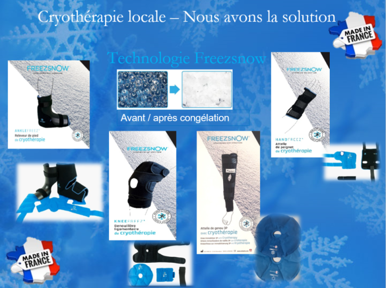 Entorses et les bienfaits de la Cryothérapie #FREEZSNOW