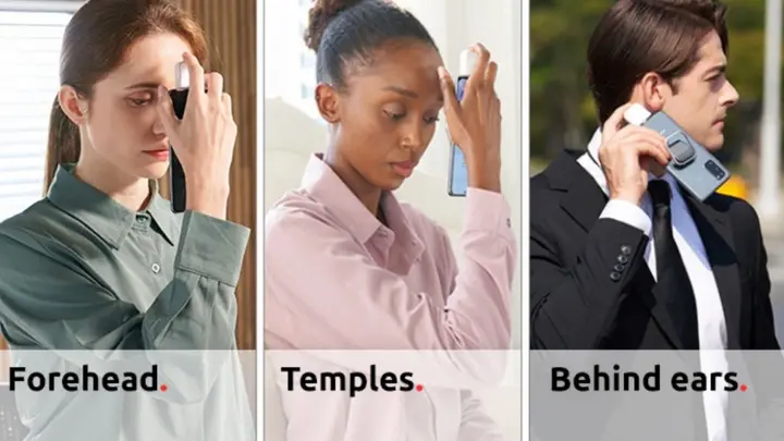 Taking your temperature can be a hassle, especially if you have to do it multiple times a day or for multiple people. That’s where HiitCheck, a tiny smart thermometer that takes your temperature in only one second without touching your skin, comes in.