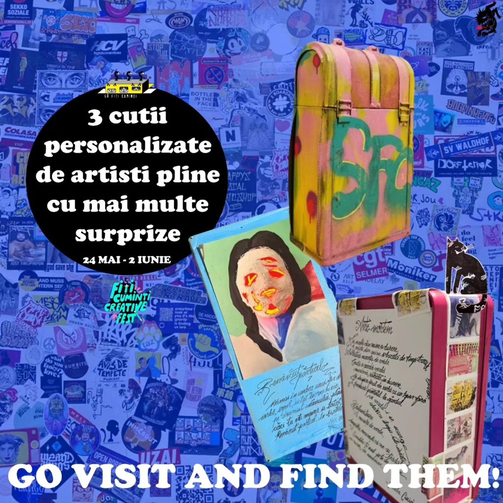 primul care va incepe de pe 24 mai (3 cutii speciale, ascunse in locatiile din Bucuresti; Care dintre locatii? Va vom lasa pe voi sa descoperiti).