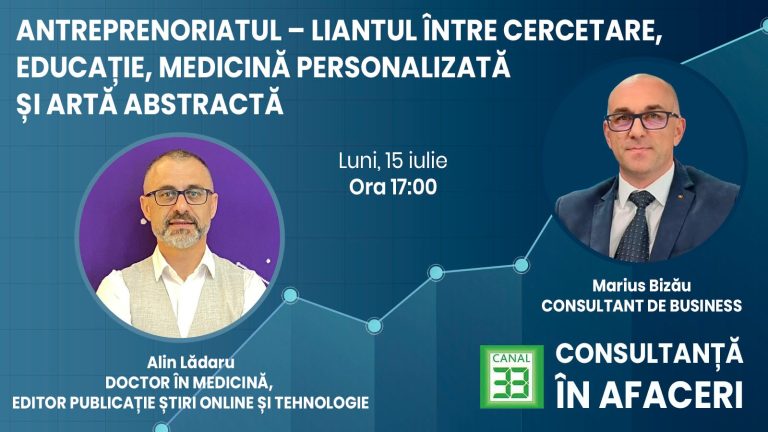 Antreprenoriatul – Liantul Dintre Cercetare, Educatie, Medicina Personalizata si Arta Abstracta