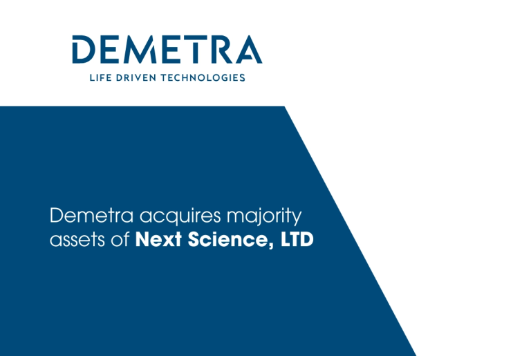 Demetra acquires majority assets of Next Science, LTD